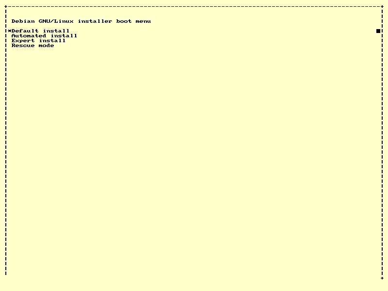 Menu de démarrage GRUB
