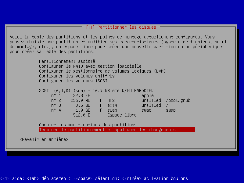 Partitionnement des disques