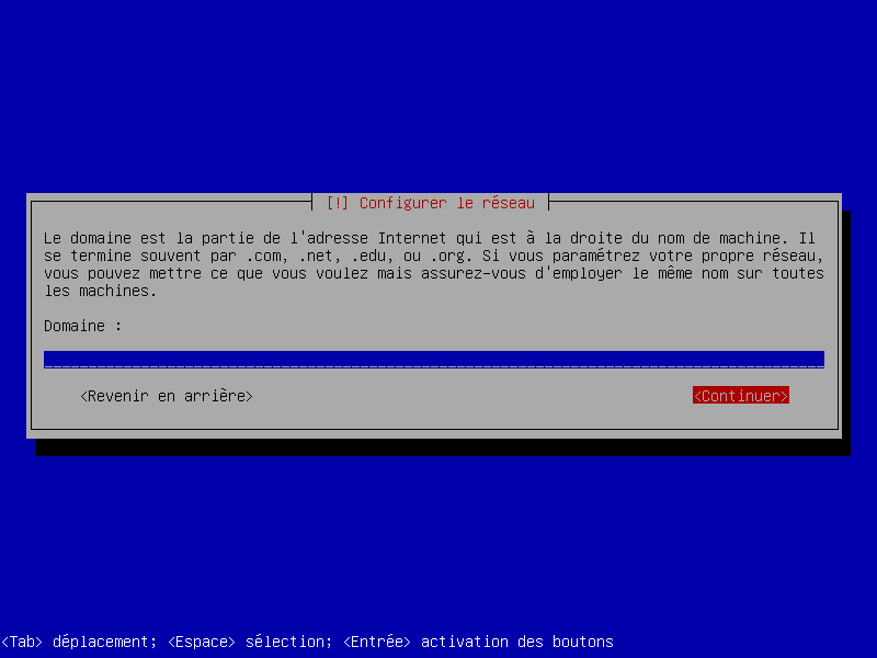 Choix du nom de domaine